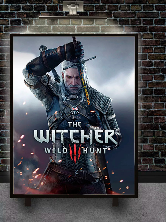 Постер на холсте &amp;quot;Ведьмак на охоте&amp;quot;