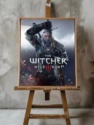Постер на холсте &amp;quot;Ведьмак на охоте&amp;quot;