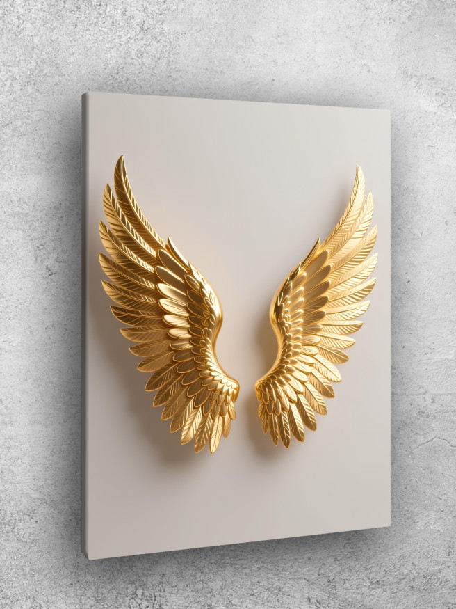Holstga bosilgan poster &amp;quot;Oltin farishta qanotlari&amp;quot;