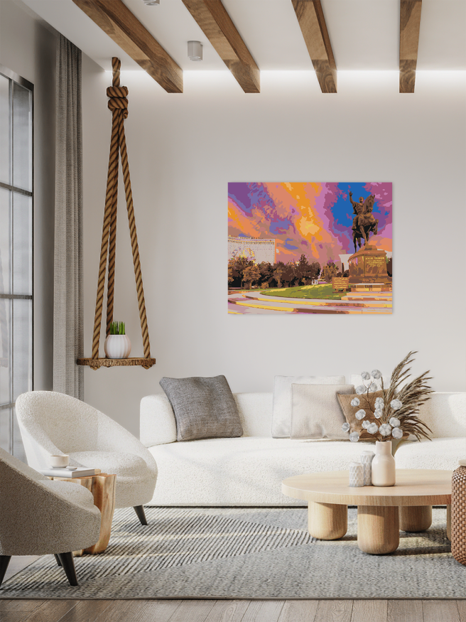 Raqamlar bo‘yicha rasm &amp;quot;Toshkent. Amir Temur haykali&amp;quot;