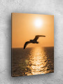 Постер на холсте &amp;quot;Чайка на закате&amp;quot;