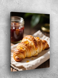 Постер на холсте &amp;quot;Круассан с мёдом и карамелью&amp;quot;