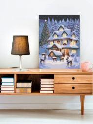 Raqamlar bo'yicha rasm "Qish haqidagi ertak"