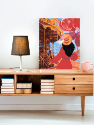 Картина по номерам &amp;quot;Девушка в парке развлечений&amp;quot;