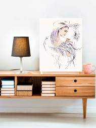 Картина по номерам &amp;quot;Девушка с крыльями&amp;quot;