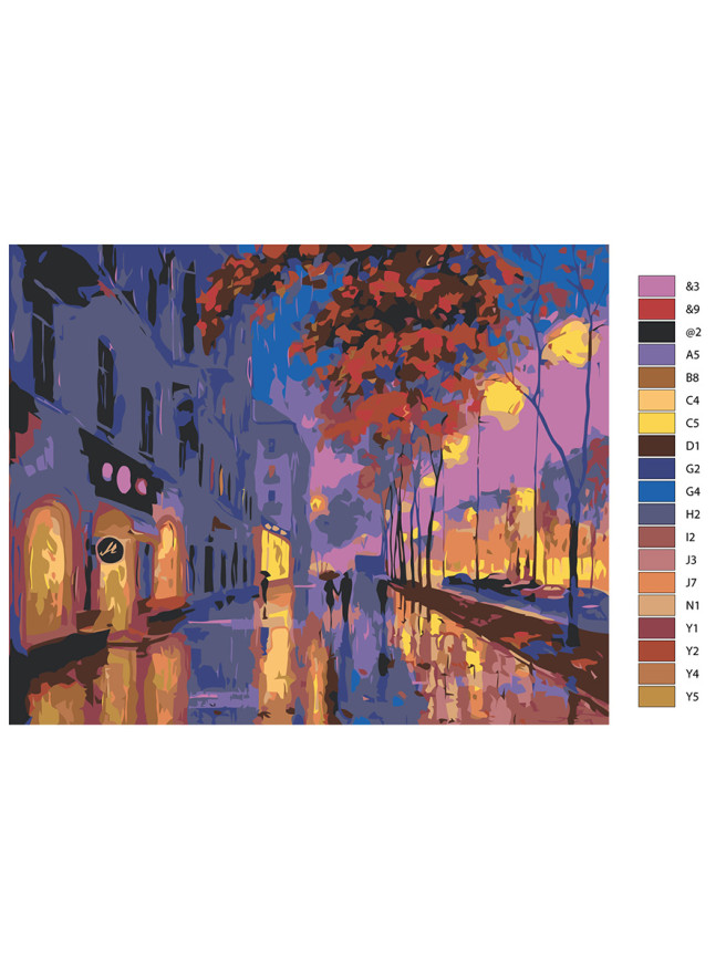 Картина по номерам &amp;quot;Дождливый день&amp;quot;