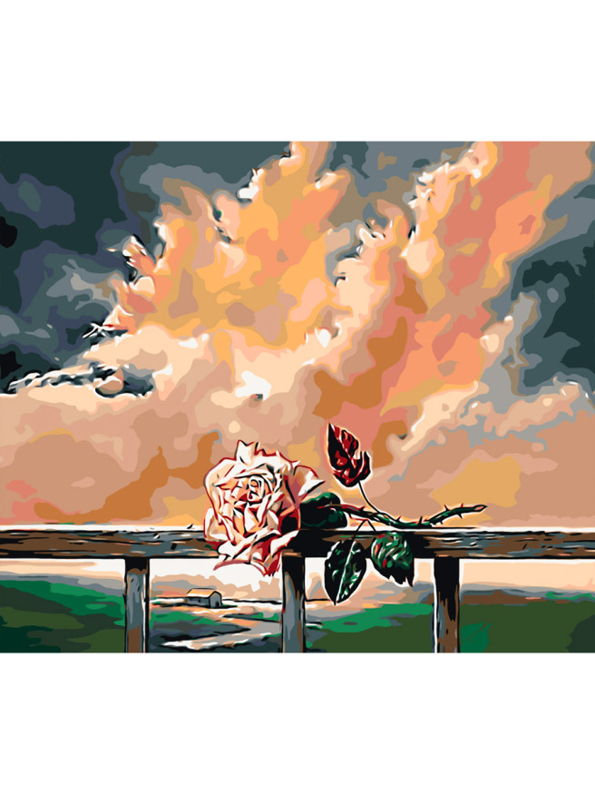 Картина по номерам &amp;quot;Роза с шипами&amp;quot;