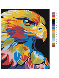 Raqamlar bo&#039;yicha rasm &quot;Burgut&quot;