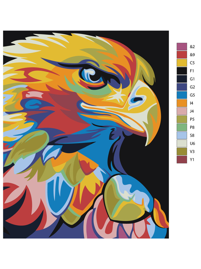 Raqamlar bo&amp;#039;yicha rasm &amp;quot;Burgut&amp;quot;