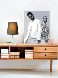 Картина по номерам &amp;quot;Два парня&amp;quot;