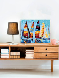 Картина по номерам &amp;quot;Лодки в море&amp;quot;