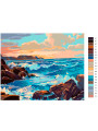 Картина по номерам &amp;quot;Волны бьются о скалы&amp;quot;