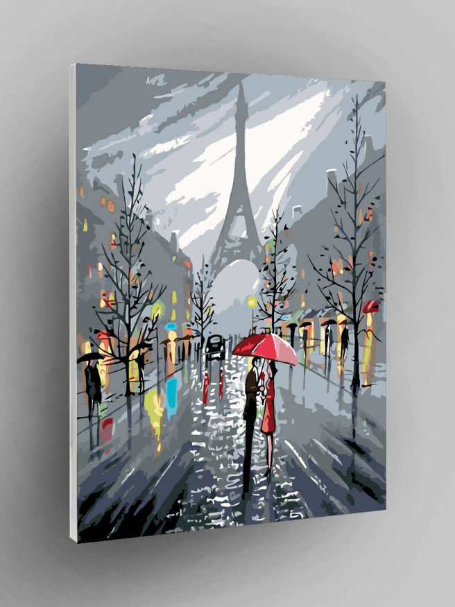 Картина по номерам &amp;quot;Пара в Париже&amp;quot;