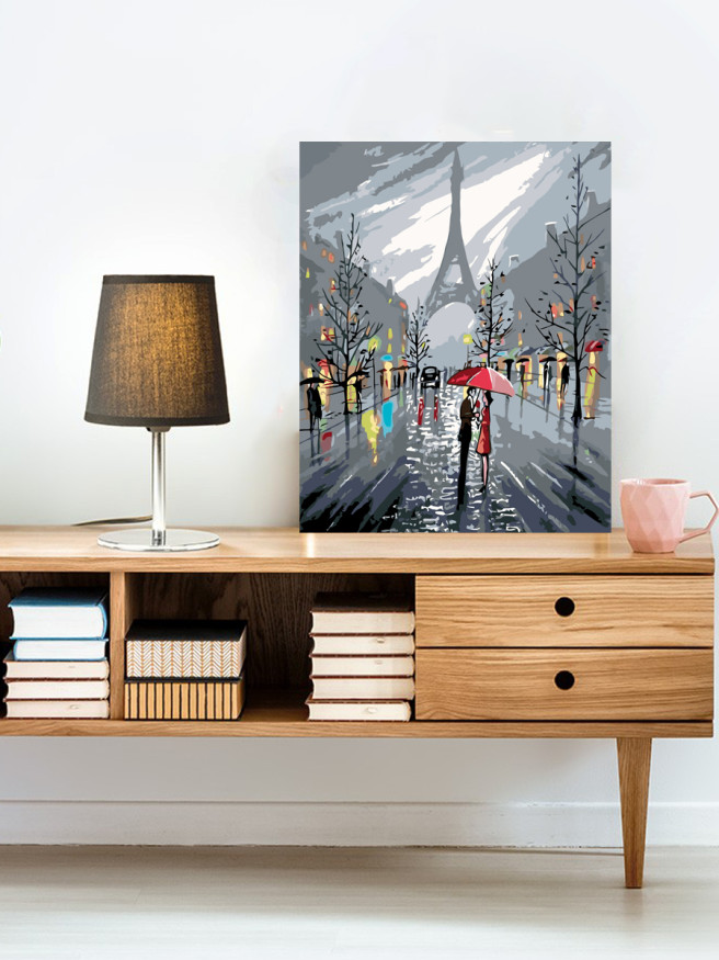 Картина по номерам &amp;quot;Пара в Париже&amp;quot;