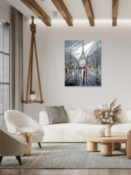 Картина по номерам &amp;quot;Пара в Париже&amp;quot;