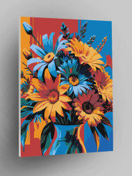 Картина по номерам &amp;quot;Цветы в вазе&amp;quot;