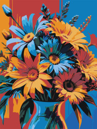 Картина по номерам &amp;quot;Цветы в вазе&amp;quot;