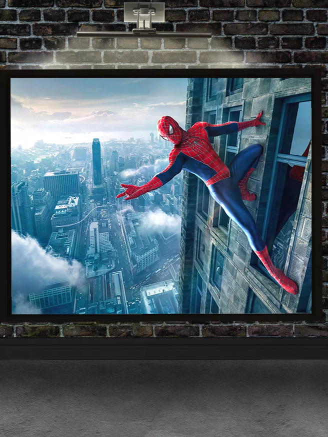 Постер на холсте &amp;quot;Человек-паук над городом&amp;quot;