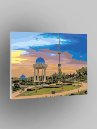 Raqamlar bo‘yicha rasm &quot;Toshkent. Kechki manzara&quot;