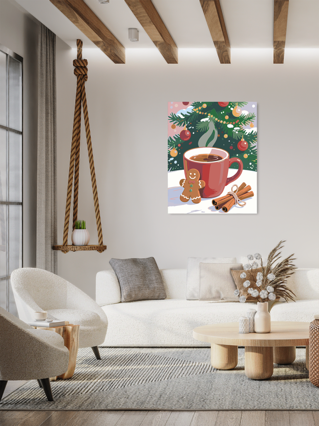 Raqamlar bo‘yicha rasm &amp;quot;Zanjabil pechenye va qahva&amp;quot;