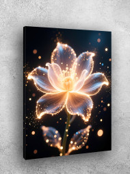 Постер на холсте &amp;quot;Сияющий фантазийный цветок&amp;quot;