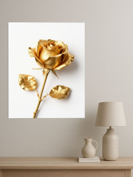 Постер на холсте &amp;quot;Золотая роза&amp;quot;