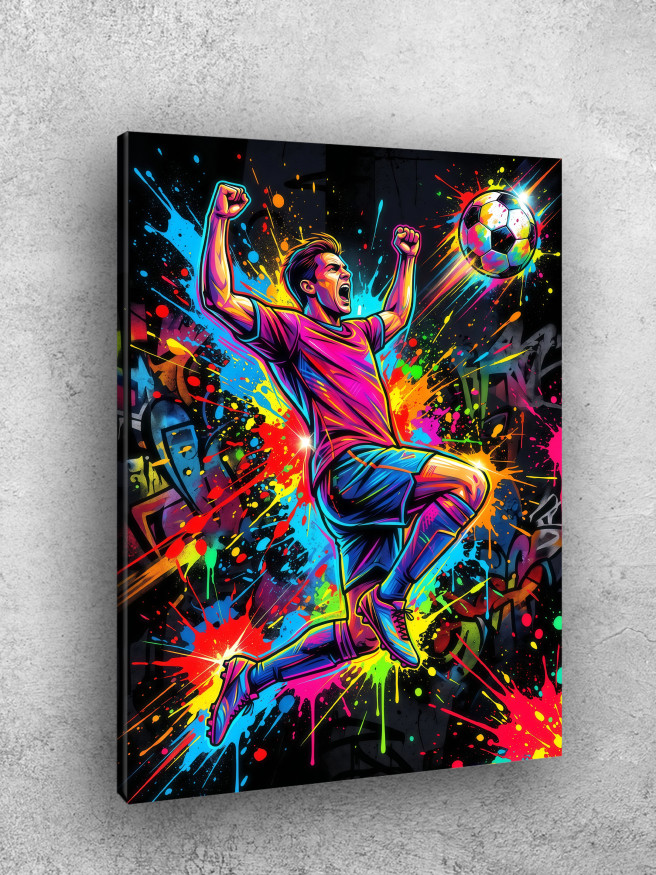 Holstga bosilgan poster &amp;quot;Futbol g‘alabasi quvonchi&amp;quot;