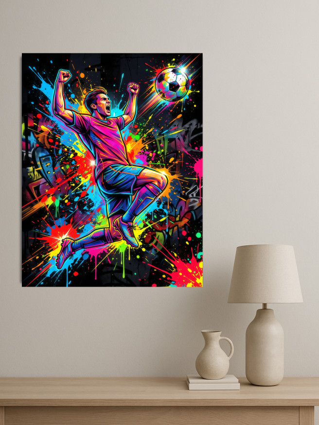 Holstga bosilgan poster &amp;quot;Futbol g‘alabasi quvonchi&amp;quot;