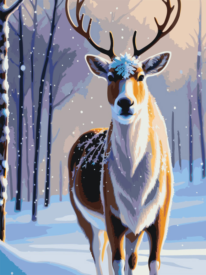 Raqamlar bo&amp;#039;yicha rasm &amp;quot;Maftunkor kiyik&amp;quot;