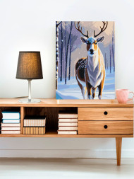 Raqamlar bo'yicha rasm "Maftunkor kiyik"