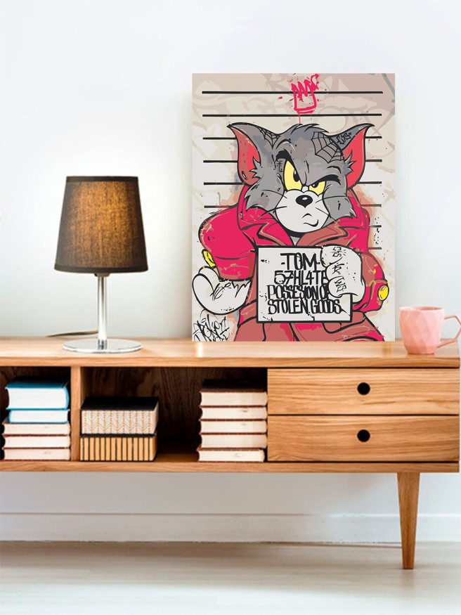 Fluorescent raqamlar bo&amp;#039;yicha rasm &amp;quot;Mushuk Tom&amp;quot;