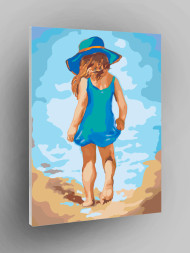 Картина по номерам &amp;quot;Девочка у воды&amp;quot;