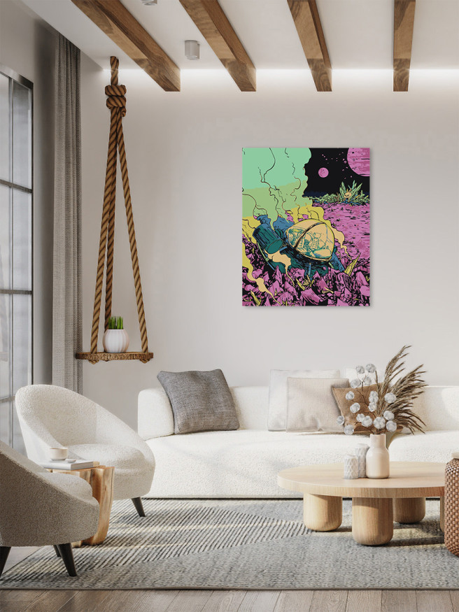 Картина по номерам &amp;quot;Крушение летающей тарелки&amp;quot;