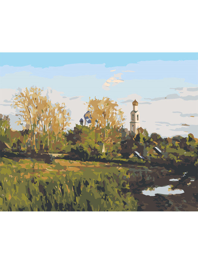 Raqamlar bo&amp;#039;yicha rasm &amp;quot;Shahar tashqarisidagi tabiat&amp;quot;