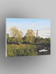 Raqamlar bo&#039;yicha rasm &quot;Shahar tashqarisidagi tabiat&quot;