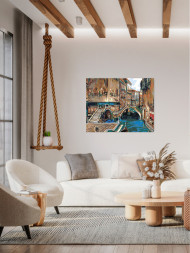 Картина по номерам &amp;quot;Город в воде&amp;quot;