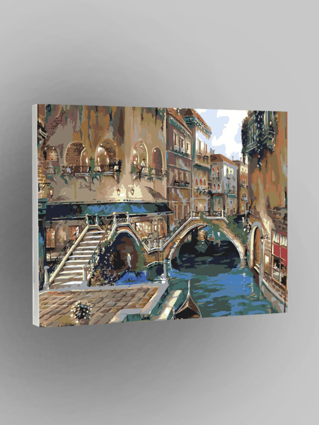 Картина по номерам &amp;quot;Город в воде&amp;quot;