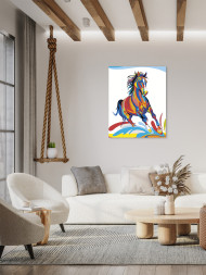 Raqamlar bo'yicha rasm "Ot"