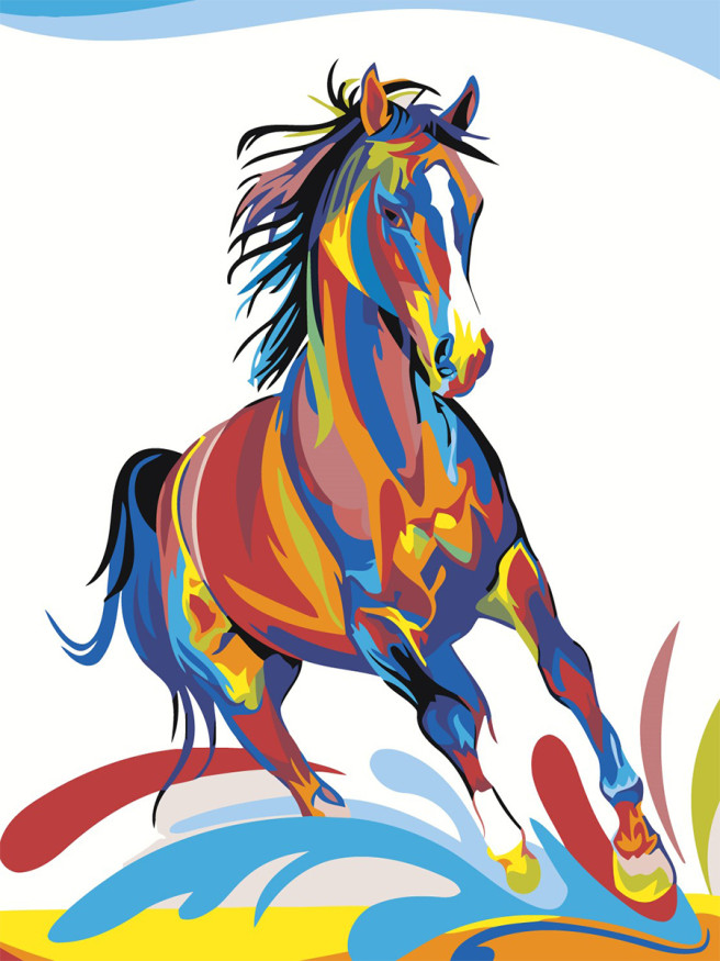 Raqamlar bo&amp;#039;yicha rasm &amp;quot;Ot&amp;quot;