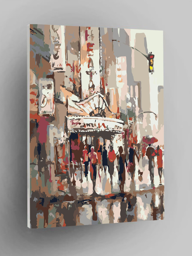 Raqamlar bo&amp;#039;yicha rasm &amp;quot;Shahardagi odamlar&amp;quot;