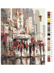 Картина по номерам &amp;quot;Люди в городе&amp;quot;