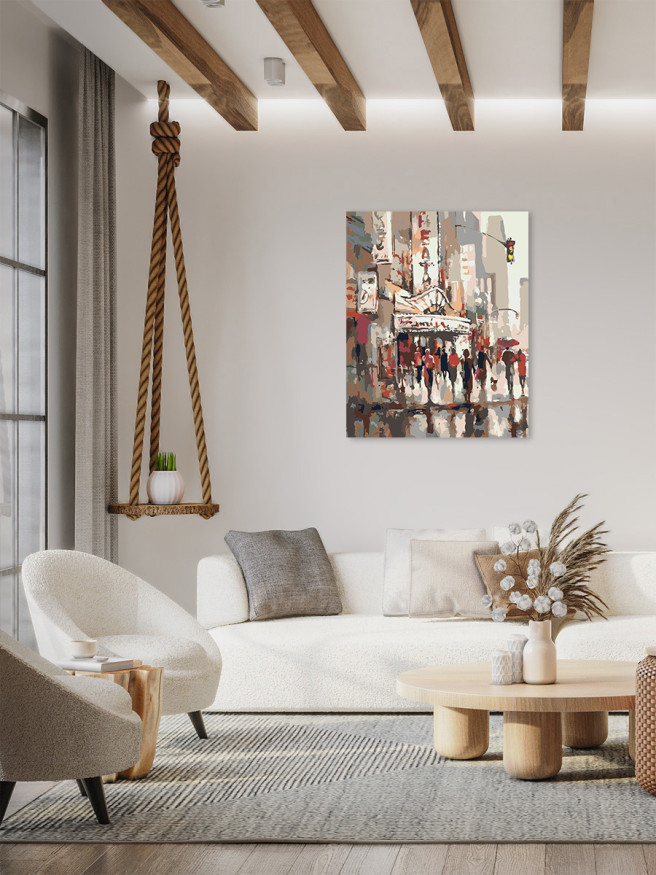 Raqamlar bo&amp;#039;yicha rasm &amp;quot;Shahardagi odamlar&amp;quot;