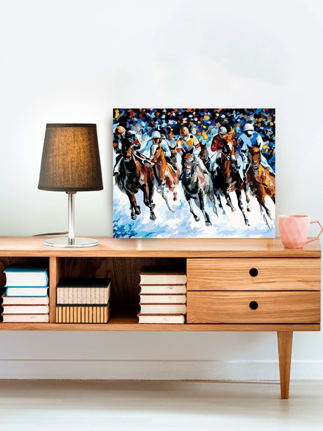 Raqamlar bo&amp;#039;yicha rasm &amp;quot;Ot poygasi&amp;quot;