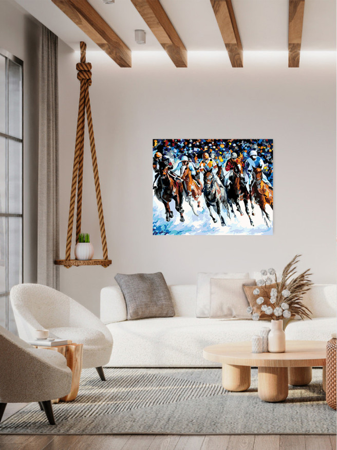 Raqamlar bo&amp;#039;yicha rasm &amp;quot;Ot poygasi&amp;quot;