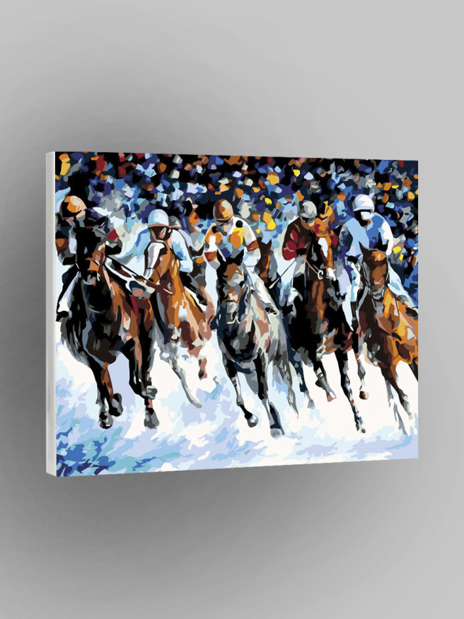 Raqamlar bo&amp;#039;yicha rasm &amp;quot;Ot poygasi&amp;quot;