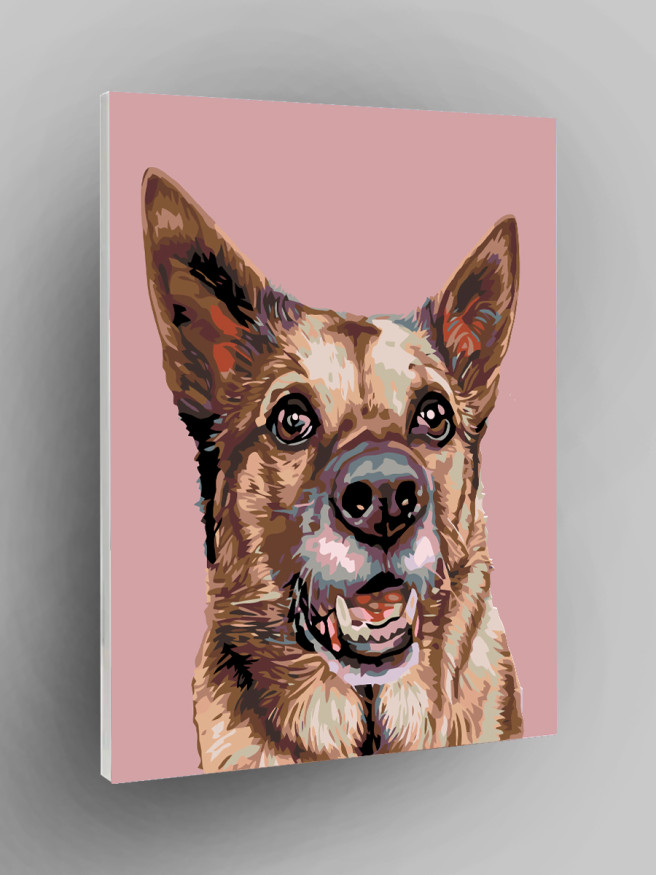 Raqamlar bo&amp;#039;yicha rasm &amp;quot;Ovcharka rasmi&amp;quot;