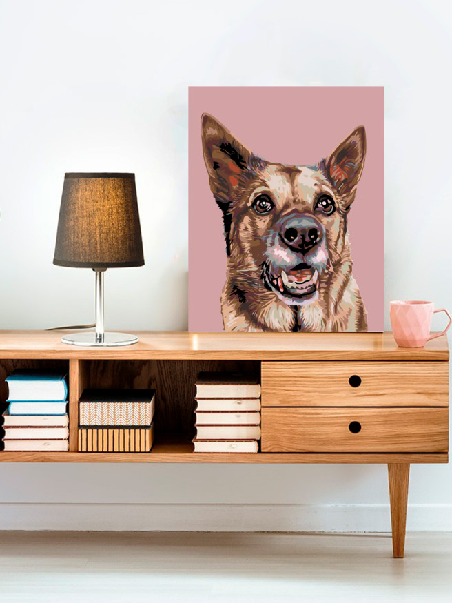 Raqamlar bo&amp;#039;yicha rasm &amp;quot;Ovcharka rasmi&amp;quot;