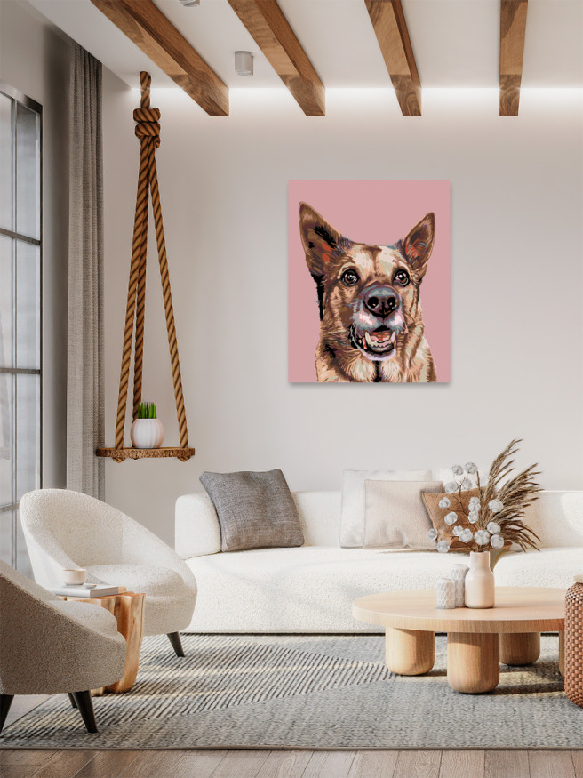 Raqamlar bo&amp;#039;yicha rasm &amp;quot;Ovcharka rasmi&amp;quot;