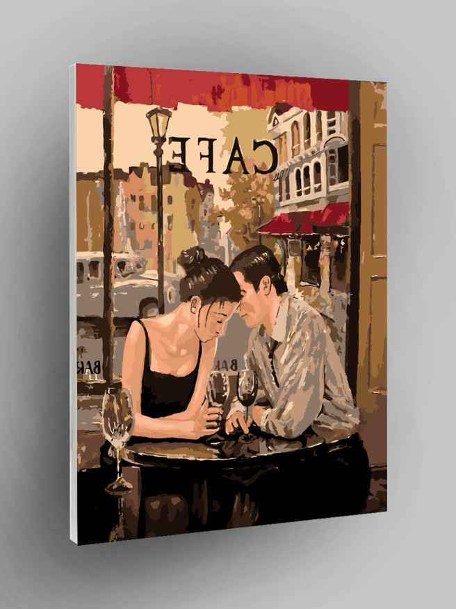 Картина по номерам &amp;quot;Свидание в кафе&amp;quot;