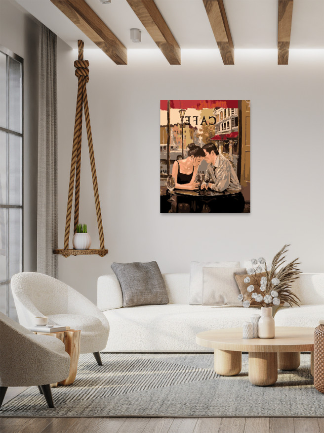 Картина по номерам &amp;quot;Свидание в кафе&amp;quot;